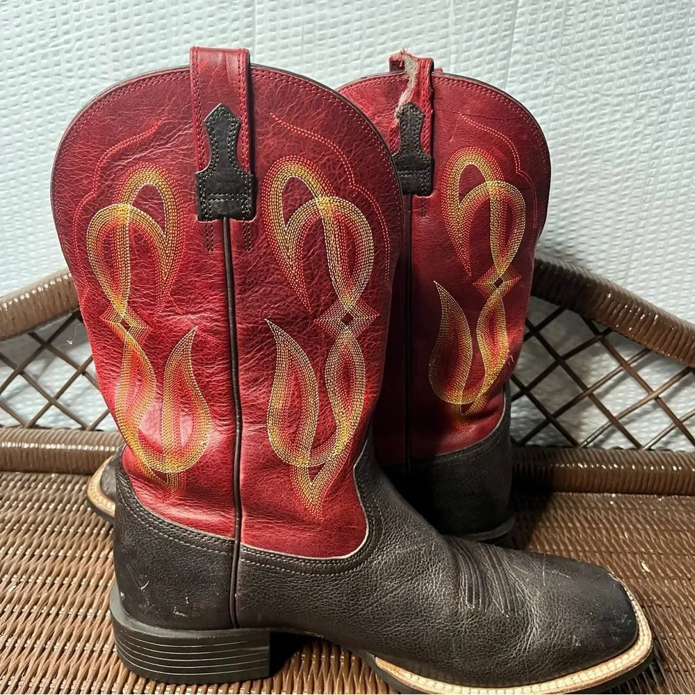Ariat Quantum Brander Square Toe Cowboy Boots Size 11D